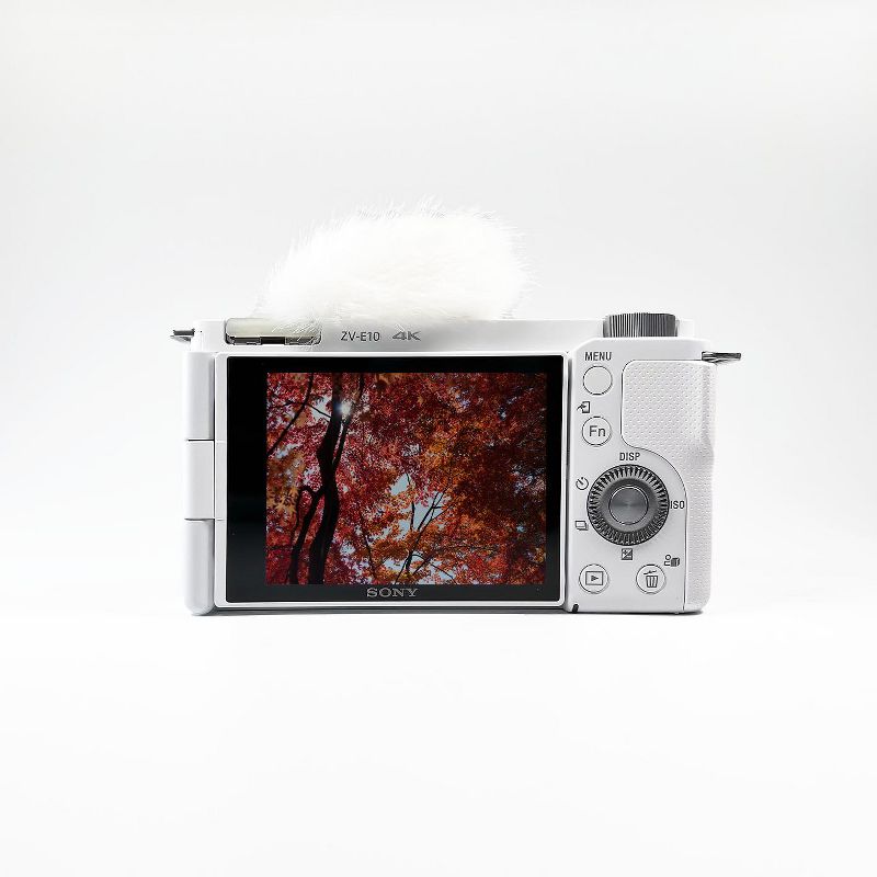 Sony Alpha ZV-E10 - APS-C Interchangeable Lens Mirrorless Vlog Camera - White, 3 of 5