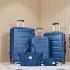 Gulches 5-Piece Expandable Hard PC Luggage Set, Dark Blue, TSA Lock, Lightweight Rolling Luggage - 2 of 4