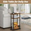 KTMBDW Side Table, Small End Table, Tall Nightstand for Living Room, Bedroom, Office, Bathroom - 3 of 4
