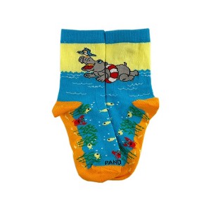 Swimming Hippos Socks - Medium (Ages 5-7) from the Sock Panda (Ages 3-7) - 1 of 4