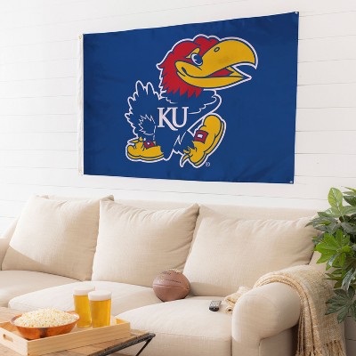 Evergreen University of Kansas 3' x 5' Indoor Outdoor Flag for Home Apartment Dorm Rooms