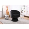 Swivel Accent Chair Armchair, Round Barrel Chair in Fabric for Living Room Bedroom - 3 of 4