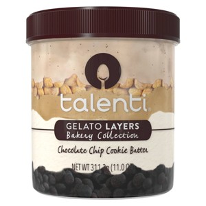 Talenti Layers Frozen Chocolate Chip Cookie Batter - 11oz - 1 of 4