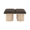 Meridian Furniture,Pavilion Boucle Fabric Bench - 3 of 4