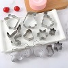 Kitcheniva Christmas Cookie Cutter Variety Pack - Christmas Tree, Santa, Gingerbread Man, Snowman, Reindeer - 2 of 4