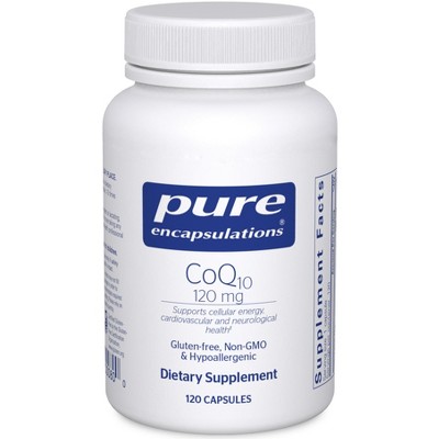 Pure Encapsulations CoQ10 120 mg - Energy, Antioxidants, Brain and Cellular Health, Cognition, and Cardiovascular Support