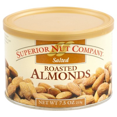 Superior Nut Salted Roasted Almonds - 7.5oz - 12 ct