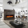 Electric Fireplace Heater Inset Electric Fireplace with Remote Control, Timer and 12 Adjustable Color Flames - 2 of 4