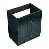 30" Freestanding Bathroom Vanity & 2 Soft-Close Cabinet Doors (KD-Packing)-Excluding Sink,Dark Green - 2 of 4