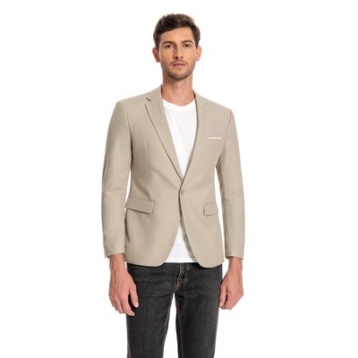 Cloudstyle Men's Suit Jacket One Button Slim Fit Sport Coat Business Daily Blazer