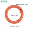Unique Bargains Metal Spring O Rings Zinc Alloy Durable Multipurpose Lightweight Buckle 5/8 Inch - 3 of 4