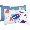 EVERYDAY KIDS Toddler Fitted Sheet and Pillowcase Set - Outer Space Adventures - Soft Breathable Microfiber Toddler Sheet Set - 4 of 4