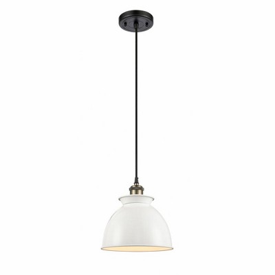 Adirondack - 1 Light Cord Hung Mini Pendant In Industrial Style-10 Inches Tall and 8.13 Inches Wide