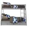 NicBex Twin over Full Bunk Bed Wooden Bed Frame with 2 Drawers, Inclined Ladder and Full Length Guardrail, Space Saving, No Box Spring Required, Gray - 3 of 4