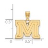 Black Bow Jewelry 14k Yellow Gold Montana State Bobcats NCAA Small Pendant - 2 of 3