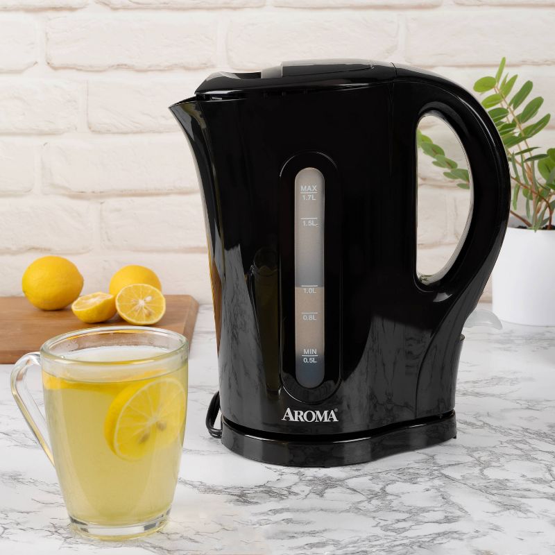 Aroma 1.7L Electric Kettle - Black, 5 of 6