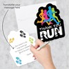 Big Dot of Happiness Set The Pace - Running - Shaped Thank You Cards - Track, Cross Country or Marathon Thank You Note Cards & Envelopes - Set of 12 - image 2 of 4