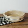 Martinez Pottery Heritage Blue Stripe Stoneware Handmade Cornbread Pan - 2 of 4