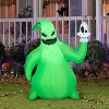 Gemmy Airblown Inflatable Oogie Boogie w/Skull Disney, 3.5 ft Tall, Multicolored - 2 of 4