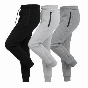 Mens 3 Pack Fleece Joggers Ultra Soft - 1 of 4