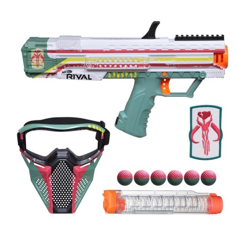 Nerf Rival Wars Apollo Xv-700 Blaster, Mask, Boba Fett Insignia Patch, 7 Rival Rounds : Target