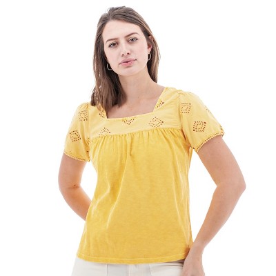 Aventura Clothing Women's Solid Seychelle Short Sleeve Top