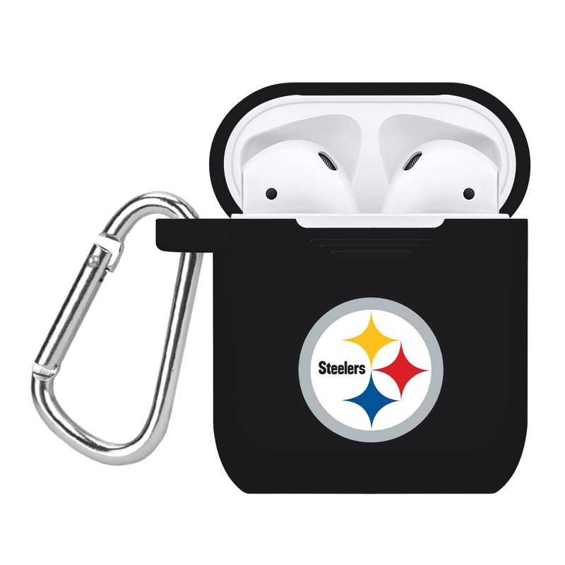 NFL Pittsburgh Steelers AirPods Cover - Black, 1 of 3