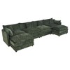 NicBex Couches for Living Room Deep Seat Sofa Couch Upholstered 2 Seater Sleeper Loveseat Sofa with 4 Pillows for Bedroom - 4 of 4