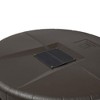 Good Ideas Aspen 50 Gallon Capacity Rain Barrel Water Storage Collector Saver with Brass Spigot and Removable Lid, Oak Brown (3 Pack) - 4 of 4