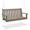 WestinTrends Malibu Outdoor Patio HDPE Hanging Front Porch Swing Bench - 4 of 4