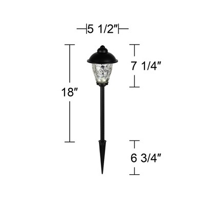 Concord Black LED Pathway Light with Clear Glass