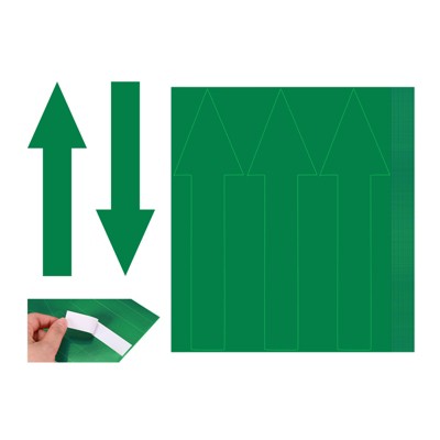 Unique Bargains Self Adhesive Waterproof Office Marking Arrow Sticker 48 Pcs