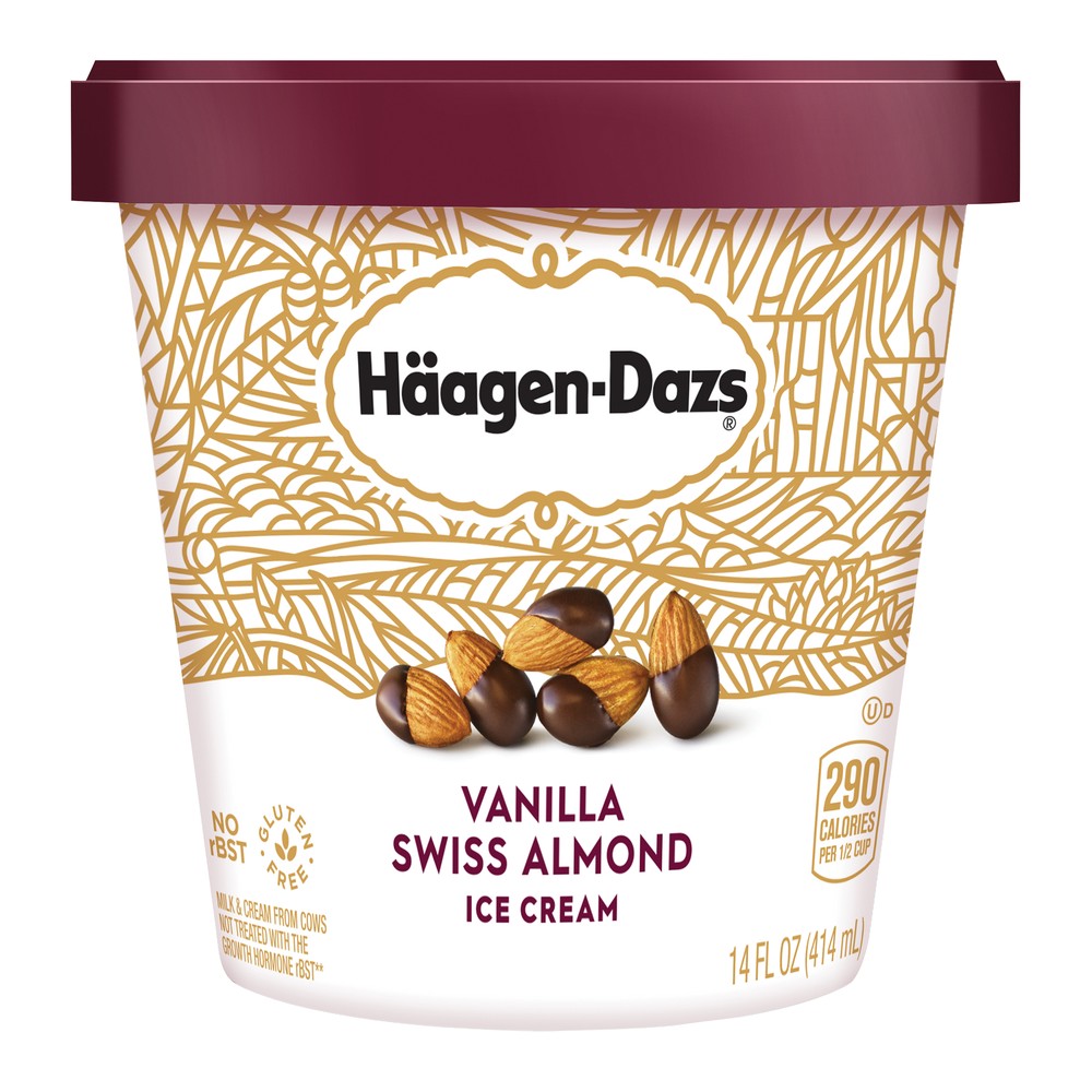 UPC 074570094004 - Haagen-Dazs Vanilla Swiss Almond Ice Cream