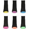 Memoi Women's 6 Pair Pack Spacedye Heel and Toe Half Cushioned Low Cut Socks - 2 of 4