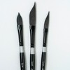 Silver Brush Black Velvet Dagger/Oval Brushes, Set of 3 - 3 of 4