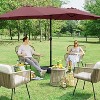 Yaheetech 15ft Twin Patio Parasol Outdoor Umbrella Market with Crank - 2 of 4