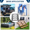 RV Steps with 1 Handrails, Heavy Duty Hot Tub Steps, Portable Mobile Home Stairs Steps, Ladder Stairs for Travel Trailer, Camper, Pool, 2 Step - 4 of 4