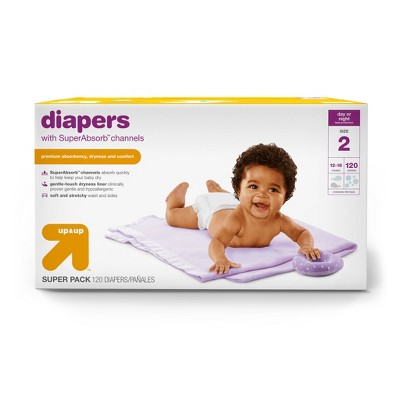 Image of Diapers Super Pack - Size 2 - 120ct - up & up™