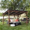Arceso Hardtop Gazebo, Outdoor Pergola with Metal Roof, Wooden Frame & Permanent Patio Canopy, Pavilion Grill Gazebo for Patio, Backyard, Garden - 3 of 4