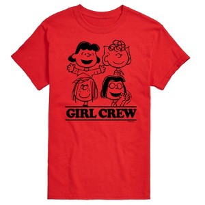 Men's - Peanuts - Girl Crew Short Sleeve Graphic T-Shirt - 1 of 4