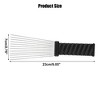 Unique Bargains Women's Metal Hair Pick Afro Comb Hairdressing Styling Tool 9.05"x2.75" Black 2Pcs - 4 of 4