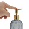 Unique Bargains Convenient Vertical Stripe Soap Dispenser 13.53oz 1 Pc - 3 of 4