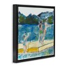 Stupell Industries Kids on Swimming Dock Abstract, 18" x 18" - 3 of 4