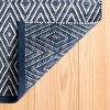 Annie Selke - Dash & Albert Diamond Navy/Ivory Handwoven Indoor/Outdoor Rug - 4 of 4