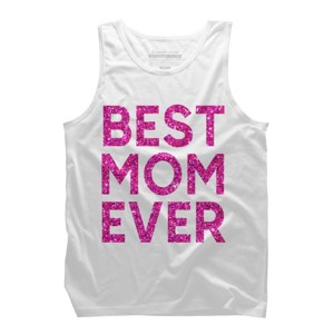 Men's Design By Humans Best Mom Ever Confetti Text By MeowShop Tank Top - 1 of 2