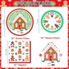 DYLIVeS Christmas Plates and Napkins Party Supplies, 150 Pcs Christmas Disposable Dinnerware Bulk ,Xmas Paper Plates and Napkins Tableware Set - 2 of 4
