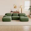 Aukfa Modular Corduroy Sectional Sofa with Ergonomic Support - Pet Friendly, Easy Assembly, Non-Slip Base Design - 2 of 4