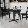 Flash Furniture 36'' Square Laminate Table Top with 30'' x 30'' Table Height Base - 2 of 4