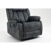 Velvet Power Lift Recliner Chair with Massage, Heating, and USB Port - 4 of 4