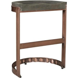 Moti Pinto 20" Mid-Century Metal/Solid Wood Counter Stool in Copper - 1 of 4
